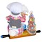 Karen Didion 17.0 Inch Kitchen Bunny On Rolling Pin Easter Figurine , Portable Spring Decor Easter Kitchen